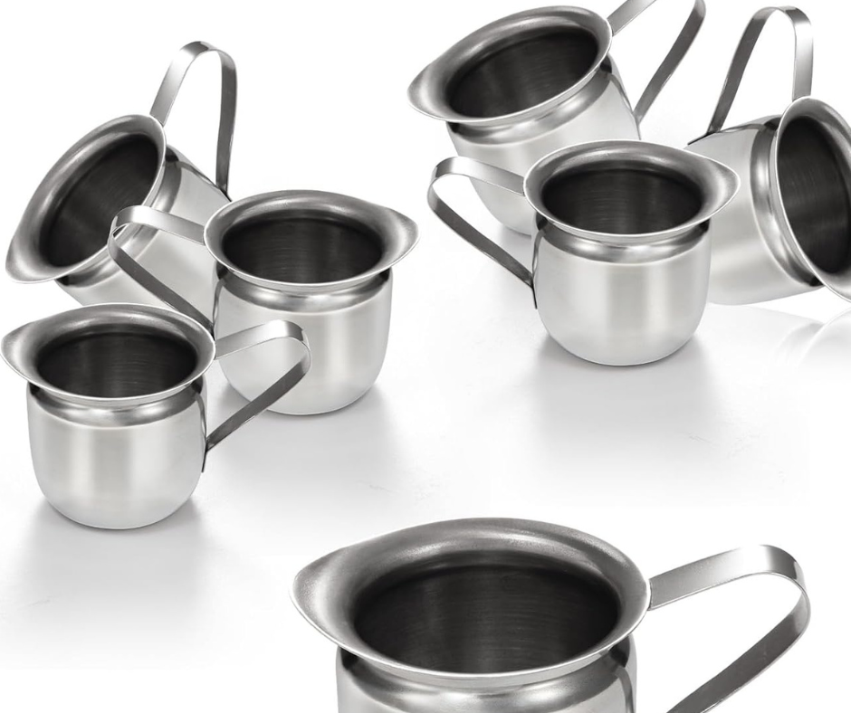 pouring pitchers, used for transferring in Montessori classrooms